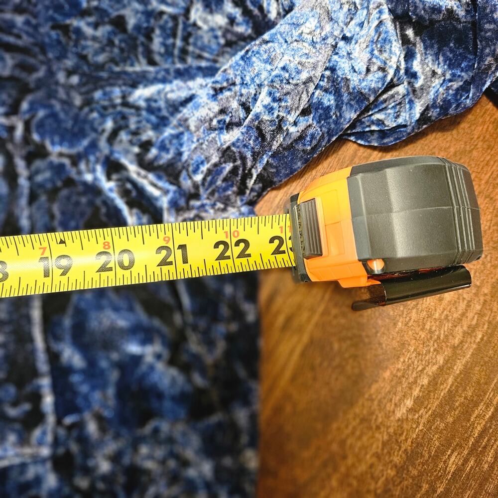 Anthropologie Pilcro Relaxed Velvet Buttondown Shirt Blue Large - Picture 6 of 8